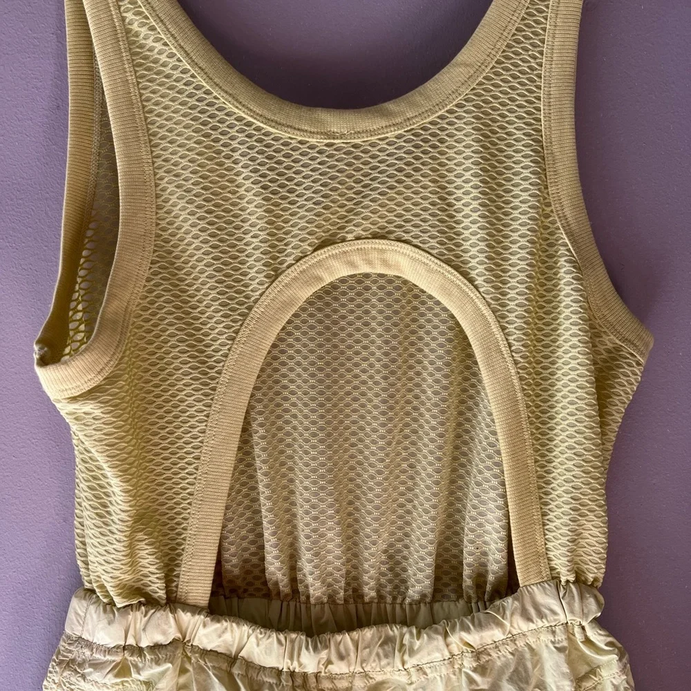 NWOT Free People Pacific Coast Hike Onsie Romper Lime Green Size Xsmall